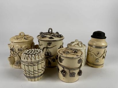 Pots à tabac
Faïence de Langeais XIX* siècle
Grand...