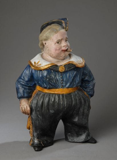 Tobacco Jar
19th-century polychrome terracotta...