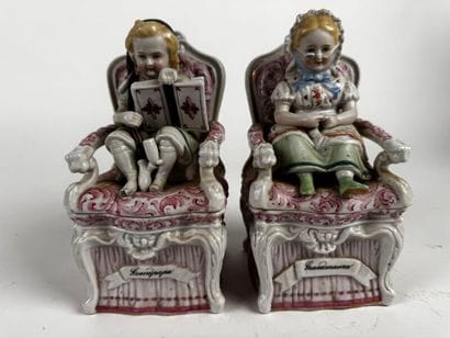 Two Tobacco Jars (Satirical Pieces)
Glazed...