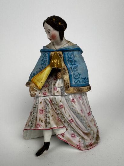 A tobacco jar depicting an elegant Second...