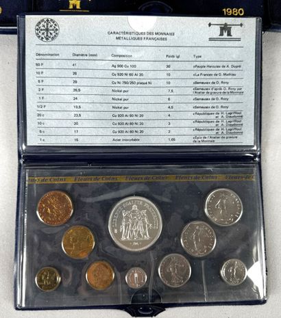 Ensemble de 10 livrets MONNAIE DE PARIS -...