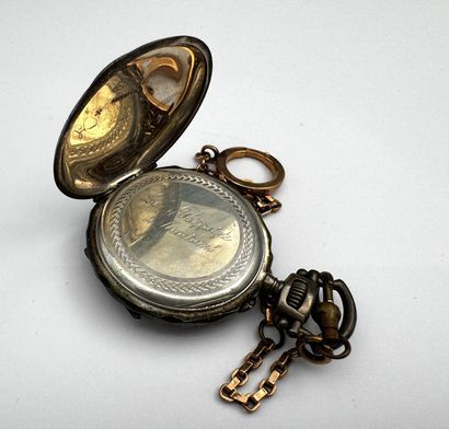 Montre de gousset boîtier argent, cadran...
