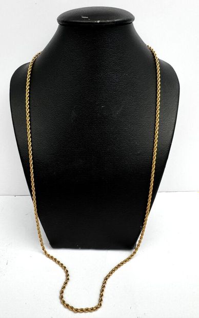Une chaine or 18k 17,5g