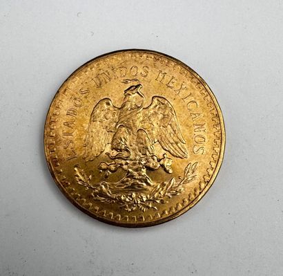 Une pièce de 50 pesos or 1947