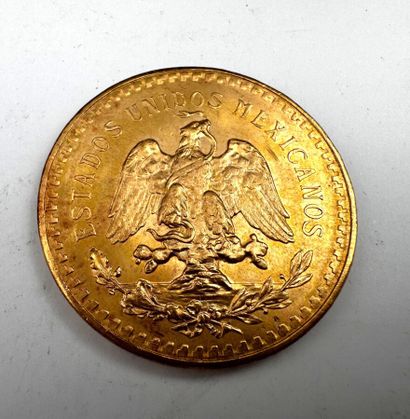 Une pièce de 50 pesos or 1947