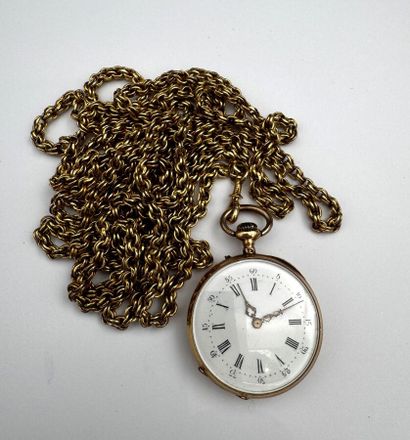 Montre de gousset de dame boiter or 18k 25,9g...