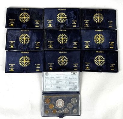 Ensemble de 10 livrets MONNAIE DE PARIS -...
