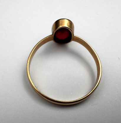 Petite bague or et pierre fantaisie 1,8 g...