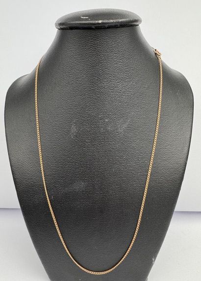 Une chaine or 18K maille gourmette
Longueur...