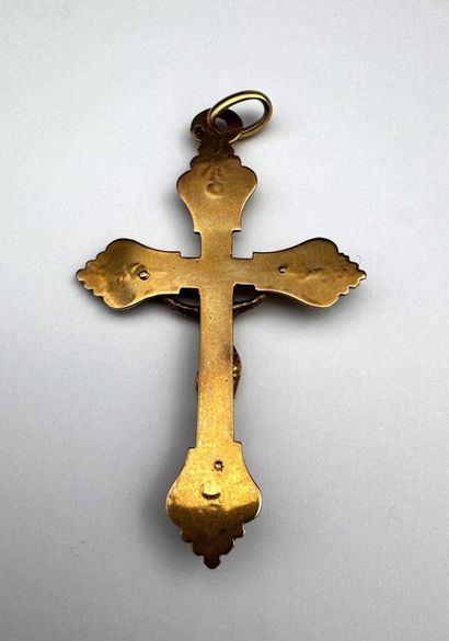 Croix en or 18 d 2,7 g net environ. Époque...