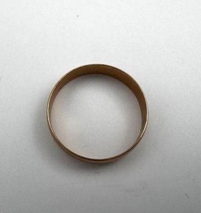 Anneau or 1,9 grammes taille 52
