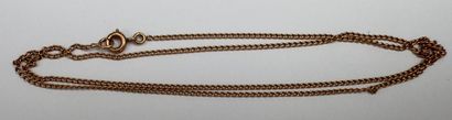 Une chaine or 18K maille gourmette
Longueur...