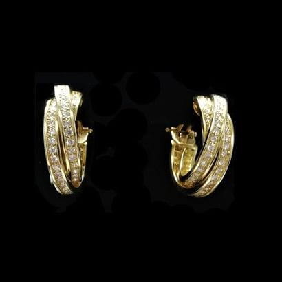 (AC) Paire de boucles d'oreilles créoles...