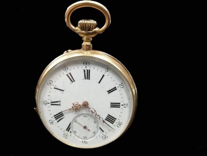 Montre de gousset en or 
Poids brut : 65.7...