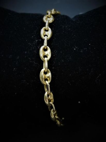 (AC) Bracelet or maille grain de café 
Poids:...