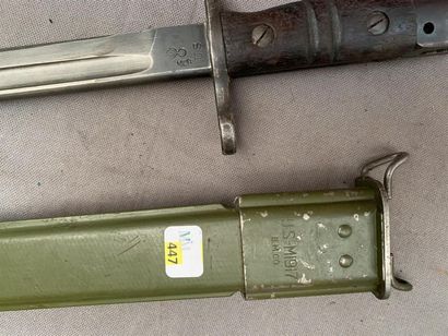Baïonnette pour fusil US17 fabrication Winchester...
