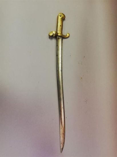 Rare baïonnette modèle 1840, poignée et croisière...