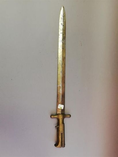 Rare baïonnette Piémont modèle 1844. Lame...