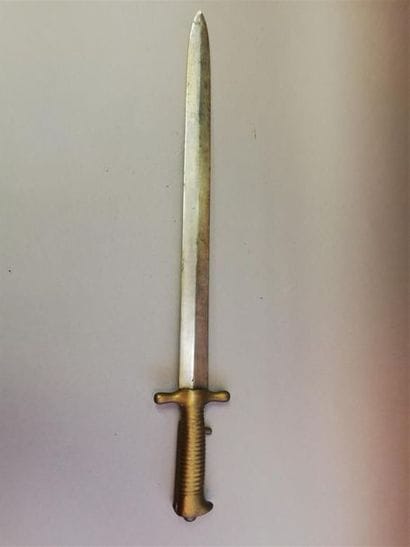 Rare baïonnette Piémont modèle 1844. Lame...