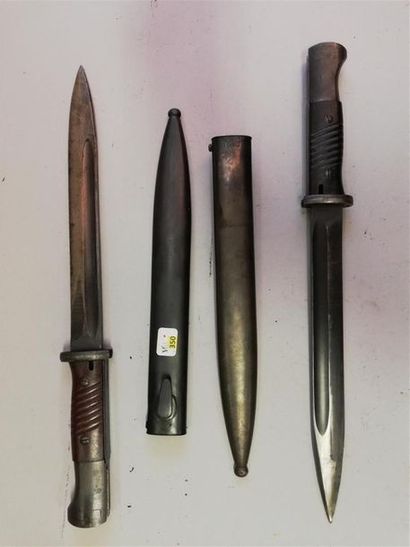 Lot de deux baïonnettes allemandes type 84/98...