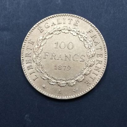 1 pièce de 100 fr or République: 1879 A
Poids...