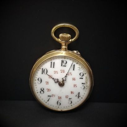 Montre de col en or .
Poids brut :19.6 g...
