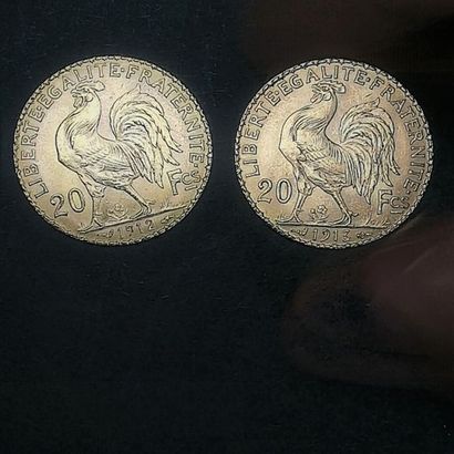 2 pièces de 20 fr or 
