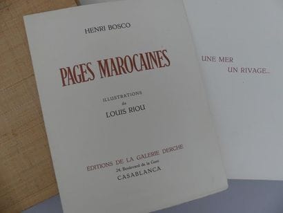 BOSCO (Henri). PAGES MAROCAINES. Casablanca,...