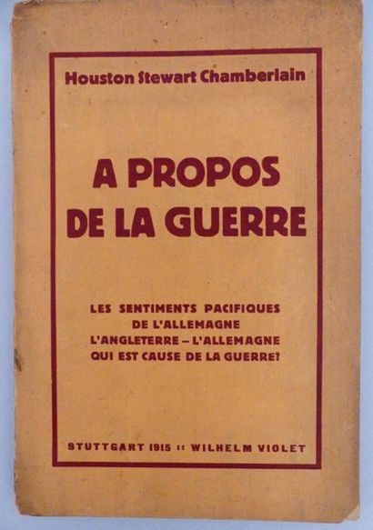 CHAMBERLAIN (Houston Stewart). À PROPOS DE...