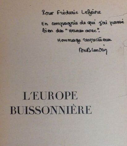 BLONDIN (Antoine). L'EUROPE BUISSONNIÈRE....