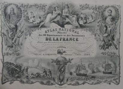 [ATLAS]. LEVASSEUR (V.). ATLAS NATIONAL ILLUSTRÉ...