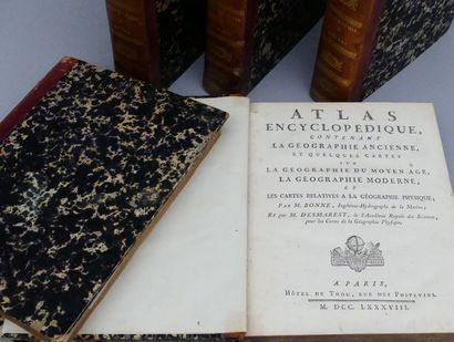 [ATLAS]. BONNE - DESMARETS. ATLAS ENCYCLOPÉDIQUE,...