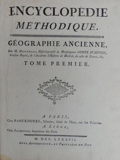 [ATLAS]. BONNE - DESMARETS. ATLAS ENCYCLOPÉDIQUE,...