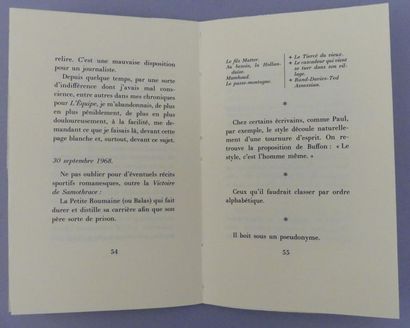 BLONDIN (Antoine). UN MALIN PLAISIR. Paris,...
