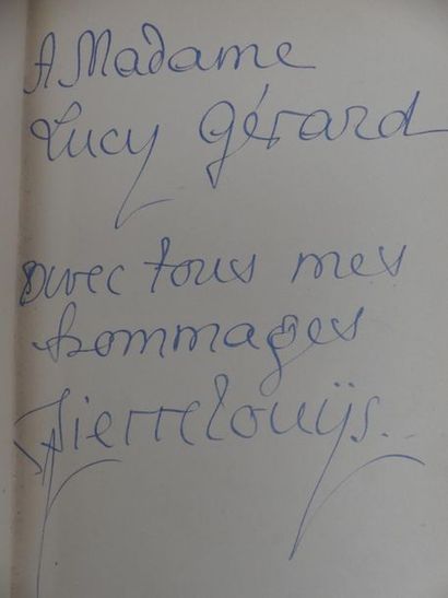 LOUS (Pierre). LES CHANSONS DE BILITIS. Paris,...