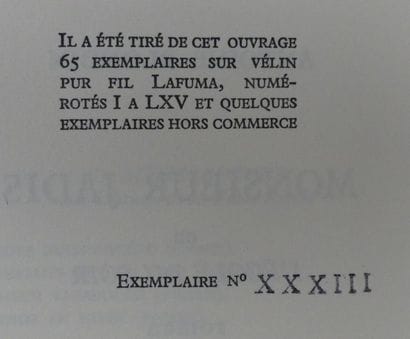 BLONDIN (Antoine). MONSIEUR JADIS ou l'École...