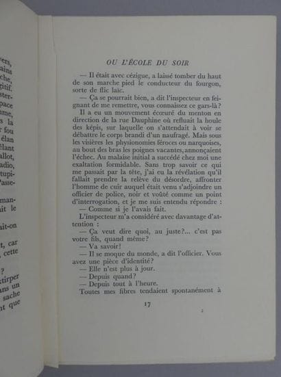 BLONDIN (Antoine). MONSIEUR JADIS ou l'École...