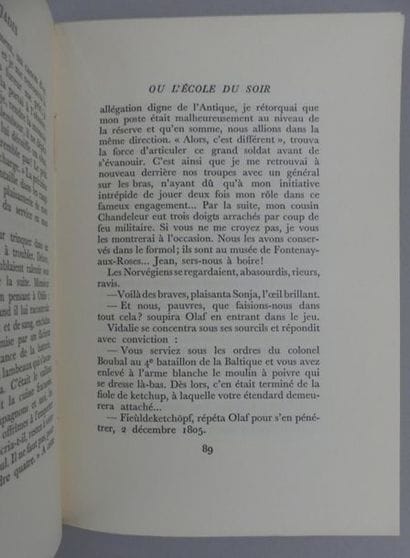 BLONDIN (Antoine). MONSIEUR JADIS ou l'École...