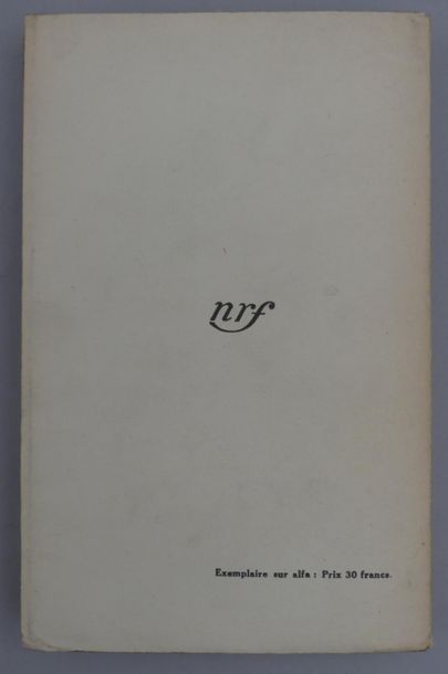 MORAND (Paul). FRANCE LA DOULCE. Paris, Gallimard,...
