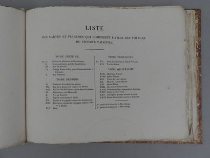 [ATLAS]. [VALENTIA (Vicomte George)]. VOYAGES...