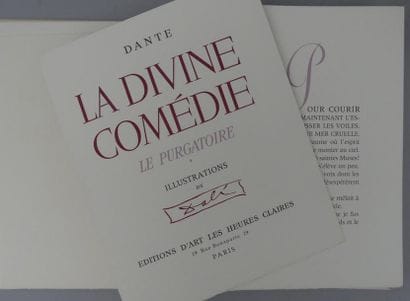 [DALI (Salvador)]. DANTE.	LA DIVINE COMÉDIE....