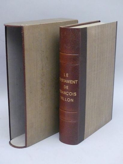 VILLON (François). LE TESTAMENT. Illustré...