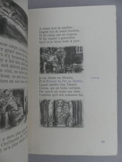VILLON (François). LE TESTAMENT. Illustré...