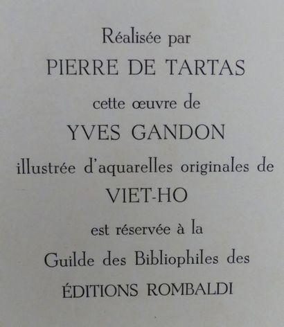 GANDON (Yves). LE PAVILLON DES DÉLICES REGRETTÉES....
