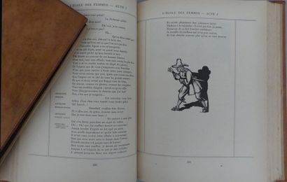 MOLIÈRE. OEUVRES. Paris, Crès, 1924. Deux...