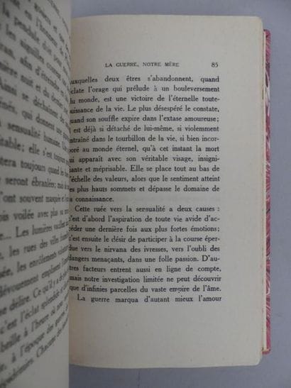 JÜNGER (Ernst). LA GUERRE NOTRE MÈRE. Traduction...