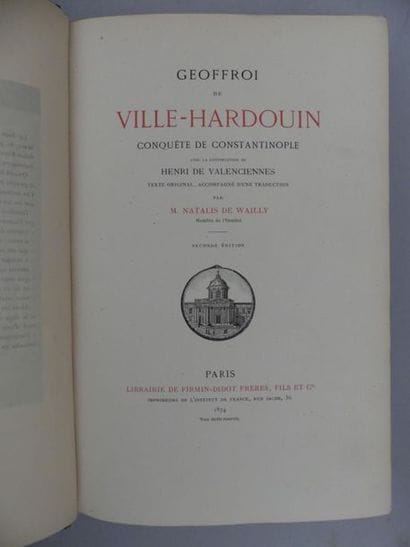 WITT (Mme de). LES CHRONIQUES DE J. FROISSART....