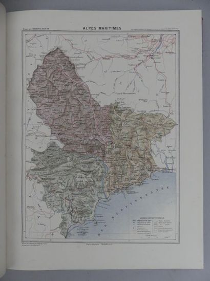 [ATLAS]. [JOANNE (Adolphe)]. ATLAS TOPOGRAPHIQUE...