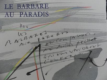 DÉON (Michel). LE BARBARE AU PARADIS. Paris,...