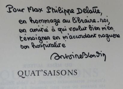 BLONDIN (Antoine). QUAT' SAISONS. Nouvelles....